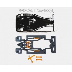 Chasis Radical II RR + rigidizadores compatible Scaleauto