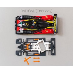 Chasis Radical LMP RR Kit Race + rigidizadores compatible Scaleauto
