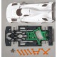 Chasis Cadillac LMdH RR Kit Race + rigidizadores compatible Scaleauto