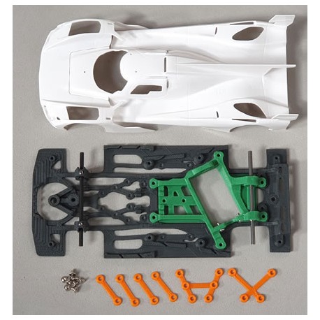 Chasis Cadillac LMdH RR Kit Race + rigidizadores compatible Scaleauto