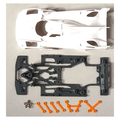 Chasis Cadillac LMdH RR con rigidizadores compatible Scaleauto